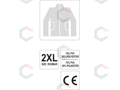Striukė nuo lietaus | XXL dydis (74627) Striukė nuo lietaus | XXL dydis (74627)