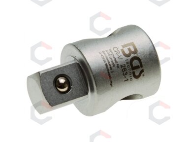 Stumdomas adapteris prailgintuvams | išorinis kvadratas 20 mm (3/4") (263-1) Stumdomas adapteris prailgintuvams | išorinis kvadratas 20 mm (3/4") (263-1)