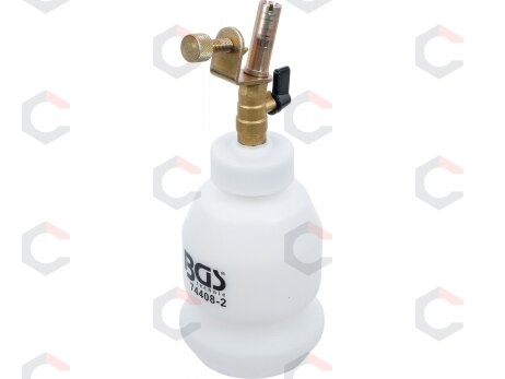 Stabdžių skysčio papildymo butelis | 1 l | skirtas BGS 74408 stabdžių nuorinimo rinkiniui (74408-2) Stabdžių skysčio papildymo butelis | 1 l | skirtas BGS 74408 stabdžių nuorinimo rinkiniui (74408-2)