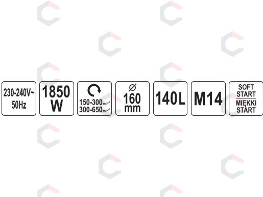 Statybinė maišyklė | II greičiai | Heavy Duty | 1850W (YT-82608) 6 Statybinė maišyklė | II greičiai | Heavy Duty | 1850W (YT-82608) 6