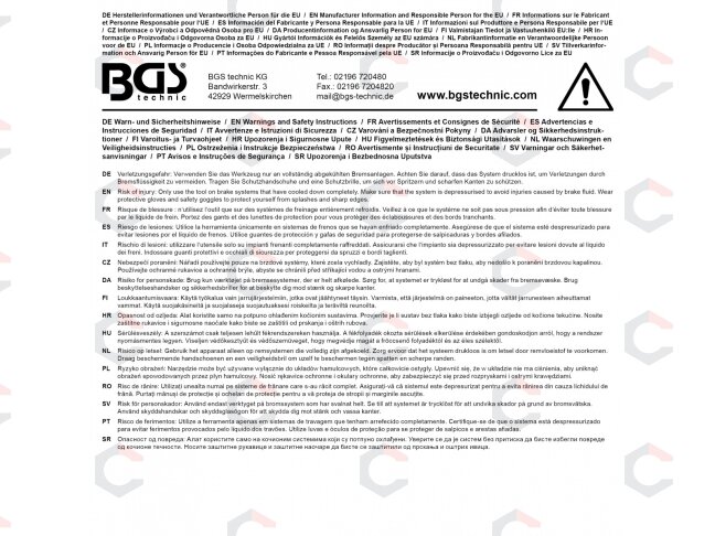 Stabdžių nuorintuvo adapteris | skirtas BGS 74408 stabdžių nuorinimo rinkiniui (74408-5) 4 Stabdžių nuorintuvo adapteris | skirtas BGS 74408 stabdžių nuorinimo rinkiniui (74408-5) 4