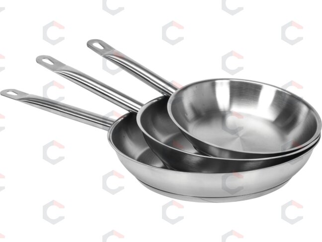 Profesionali keptuvė indukcijai | nerūdijančio plieno | 20 cm (YG-00100) 1 Profesionali keptuvė indukcijai | nerūdijančio plieno | 20 cm (YG-00100) 1