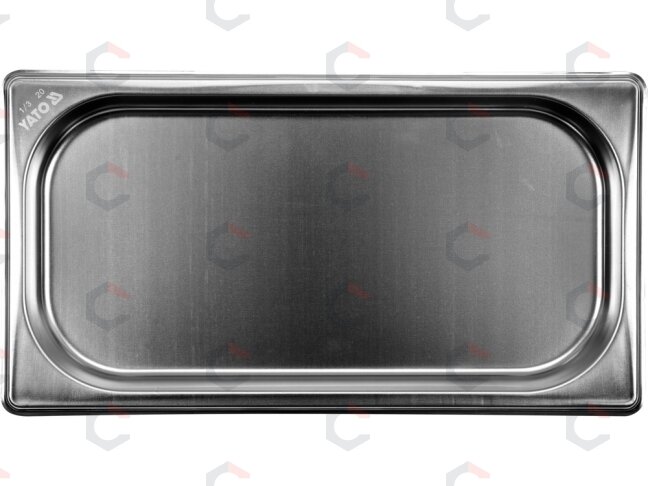 Gastronominis indas GN 1/3 | 325 × 176 × 20 mm | nerūdijantis plienas | 0,7 l (YG-00270) 1