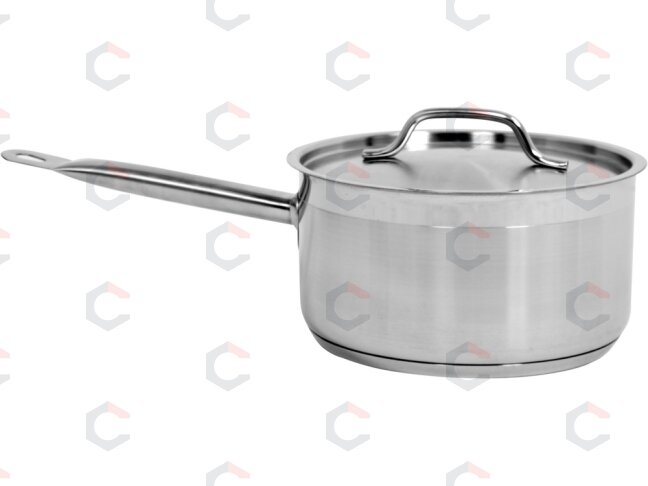 Nerūdijančio plieno prikaistuvis su dangčiu | Ø 20 cm | 200 × 105 mm | 3,3 l (YG-00061)