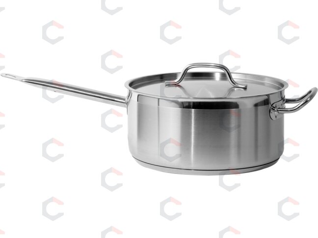 Nerūdijančio plieno prikaistuvis su dangčiu | Ø 28 cm | 280 × 130 mm | 8 l (YG-00063) Nerūdijančio plieno prikaistuvis su dangčiu | Ø 28 cm | 280 × 130 mm | 8 l (YG-00063)