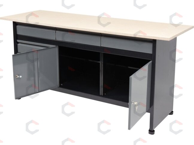 Stalas įrankių dirbtuvėms | varstotas | 1700 x 600 mm (58456) 2 Stalas įrankių dirbtuvėms | varstotas | 1700 x 600 mm (58456) 2
