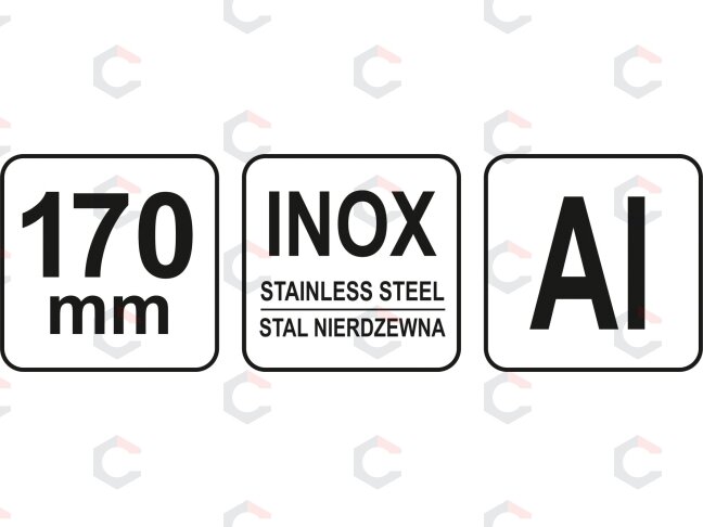 Staliaus kampainis su rankena | 170 mm (YT-70780) 3 Staliaus kampainis su rankena | 170 mm (YT-70780) 3