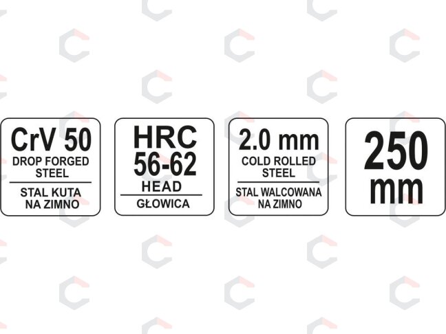 Staliaus replės | 250 mm (YT-2056) 3 Staliaus replės | 250 mm (YT-2056) 3