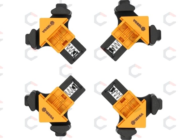 Staliaus spaustuvai kampiniai | 4 vnt (38540) Staliaus spaustuvai kampiniai | 4 vnt (38540)