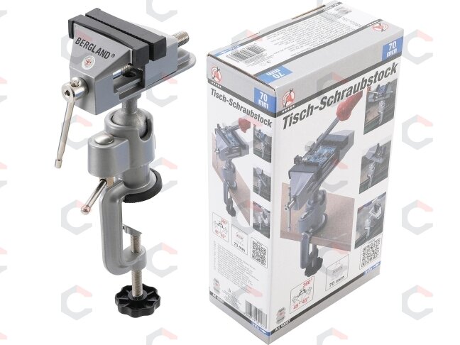 Stalo spaustuvai | pasukami | lūpos 70 mm (93057) 1 Stalo spaustuvai | pasukami | lūpos 70 mm (93057) 1