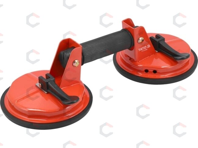 Stiklo kėliklis dvigubas | prisiurbtukas | 2 x Ø 150 mm (YT-37238) Stiklo kėliklis dvigubas | prisiurbtukas | 2 x Ø 150 mm (YT-37238)