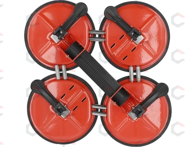 Stiklo kėliklis keturgubas | prisiurbtukas | 4 x Ø 150 mm (YT-37240)