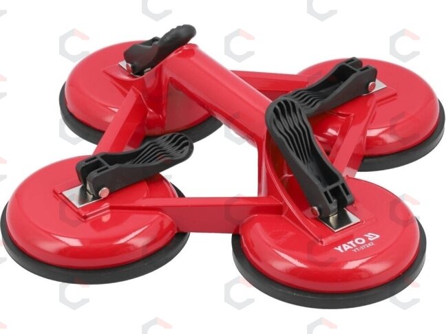 Stiklo kėliklis keturgubas | prisiurbtukas | aliuminis | 4 x Ø 120 mm (YT-37242) 1 Stiklo kėliklis keturgubas | prisiurbtukas | aliuminis | 4 x Ø 120 mm (YT-37242) 1