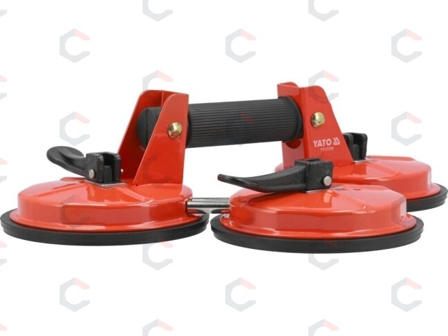 Stiklo kėliklis trigubas | prisiurbtukas | 3 x Ø 150 mm (YT-37239) 2