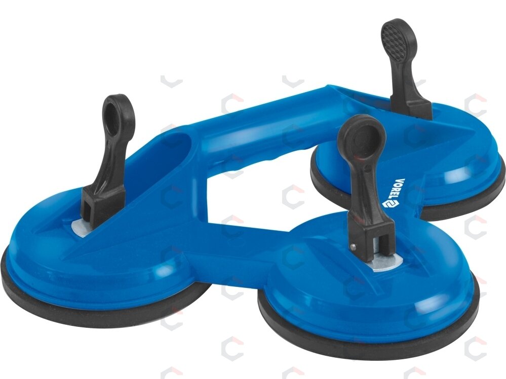 Stiklų kėliklis trijų čiuptuvų | 3x115 mm | iki 100 kg (05302) Stiklų kėliklis trijų čiuptuvų | 3x115 mm | iki 100 kg (05302)