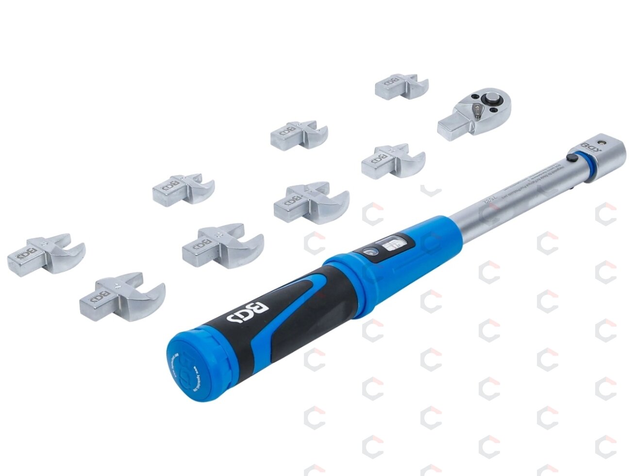 Dinamometrinio rakto rinkinys įstatomiems įrankiams | 9 x 12 mm | 10–50 Nm | 10 vnt. (7532) 2 Dinamometrinio rakto rinkinys įstatomiems įrankiams | 9 x 12 mm | 10–50 Nm | 10 vnt. (7532) 2