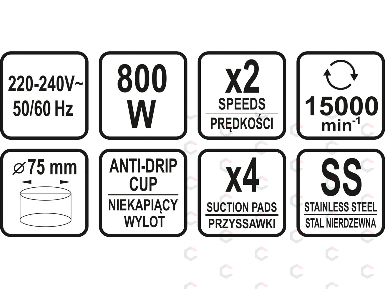 Sulčiaspaudė | 800W (67853) 10 Sulčiaspaudė | 800W (67853) 10