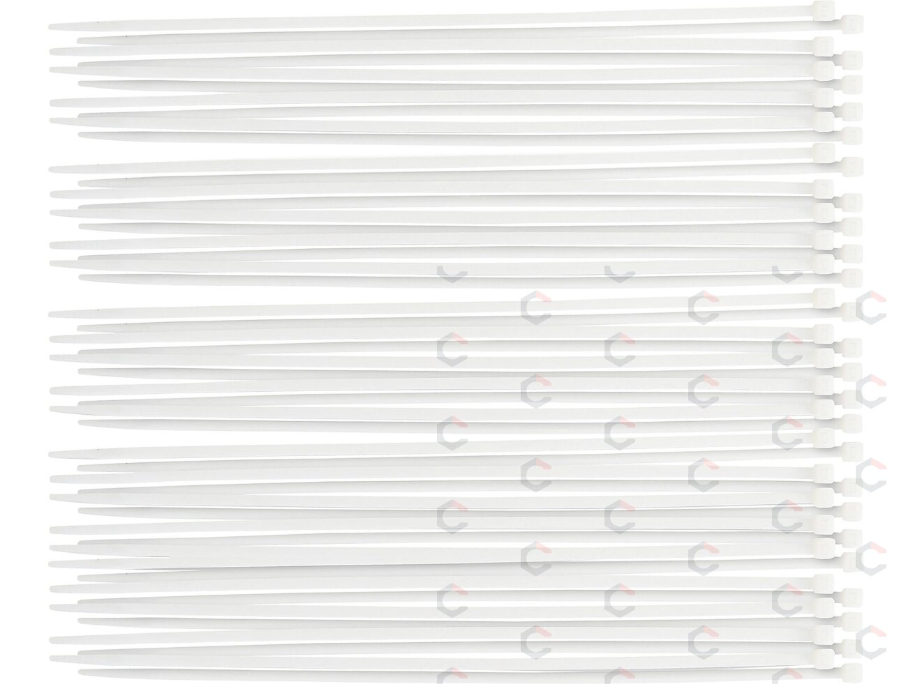 Suveržimo dirželių asortimentas | balti | 4,8 x 300 mm | 50 vnt. (80772) 1 Suveržimo dirželių asortimentas | balti | 4,8 x 300 mm | 50 vnt. (80772) 1