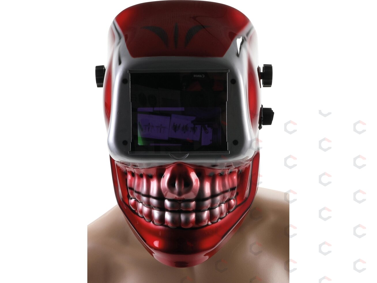 Suvirinimo šalmas "SKULL" | automatinis tamsėjimas (8858) Suvirinimo šalmas "SKULL" | automatinis tamsėjimas (8858)