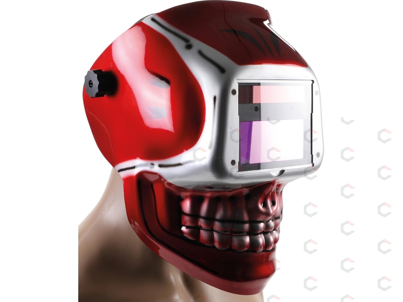Suvirinimo šalmas "SKULL" | automatinis tamsėjimas (8858) 1 Suvirinimo šalmas "SKULL" | automatinis tamsėjimas (8858) 1