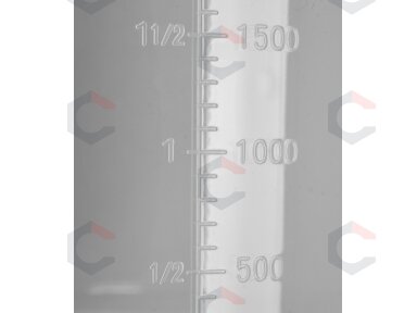 Sugraduotas plastikinis indas | 2000 ml (YG-07286) Sugraduotas plastikinis indas | 2000 ml (YG-07286)