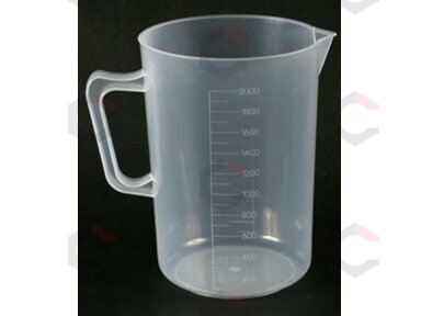 Sugraduotas plastikinis indas 5000ml (9946-5000) Sugraduotas plastikinis indas 5000ml (9946-5000)