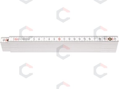 Sulankstomas metras baltas, ABS 1 m (15071) Sulankstomas metras baltas, ABS 1 m (15071)