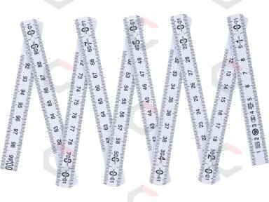 Sulankstomas metras plastikinis | 10 segmentų | 1 m (2054) Sulankstomas metras plastikinis | 10 segmentų | 1 m (2054)