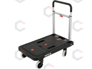 Sulankstomas transportavimo vežimėlis / platforma su rankena | iki 137 kg (YT-37417) Sulankstomas transportavimo vežimėlis / platforma su rankena | iki 137 kg (YT-37417)