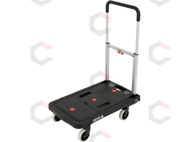 Sulankstomas transportavimo vežimėlis / platforma su rankena | iki 137 kg (YT-37417) Sulankstomas transportavimo vežimėlis / platforma su rankena | iki 137 kg (YT-37417)