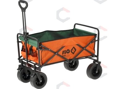 Sulankstomas turistinis sodo vežimėlis | plačios padangos | 100 kg (90181)