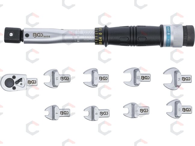 Sukimo momento veržliarakčio rinkinys | dinamometras | 6.3 mm (1/4") | 6 - 30 Nm | 10 vnt. (8856) 3 Sukimo momento veržliarakčio rinkinys | dinamometras | 6.3 mm (1/4") | 6 - 30 Nm | 10 vnt. (8856) 3