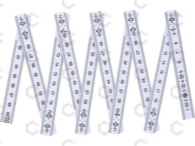 Sulankstomas metras plastikinis | 10 segmentų | 1 m (2054) 1 Sulankstomas metras plastikinis | 10 segmentų | 1 m (2054) 1