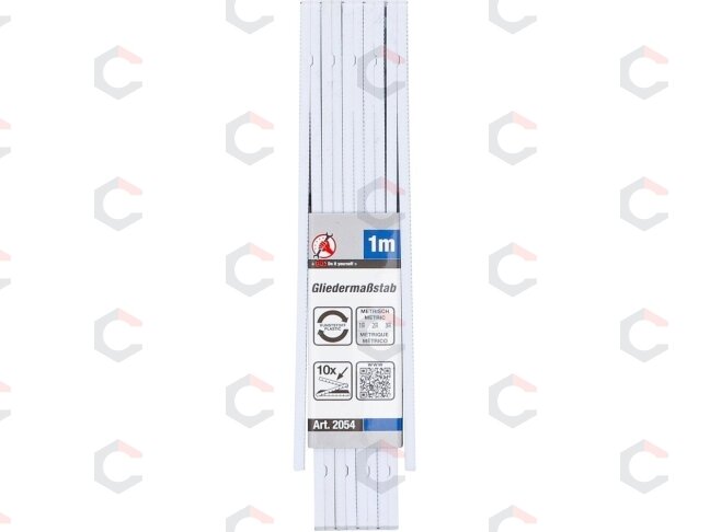 Sulankstomas metras plastikinis | 10 segmentų | 1 m (2054) 3 Sulankstomas metras plastikinis | 10 segmentų | 1 m (2054) 3