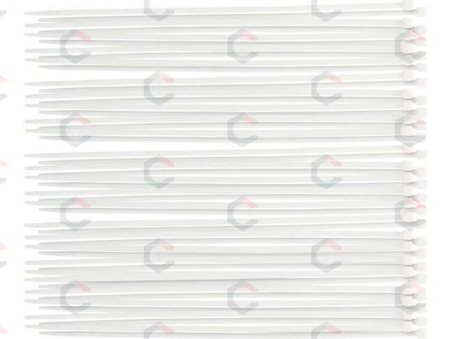 Suveržimo dirželių asortimentas | balti | 4,8 x 300 mm | 50 vnt. (80772) 1