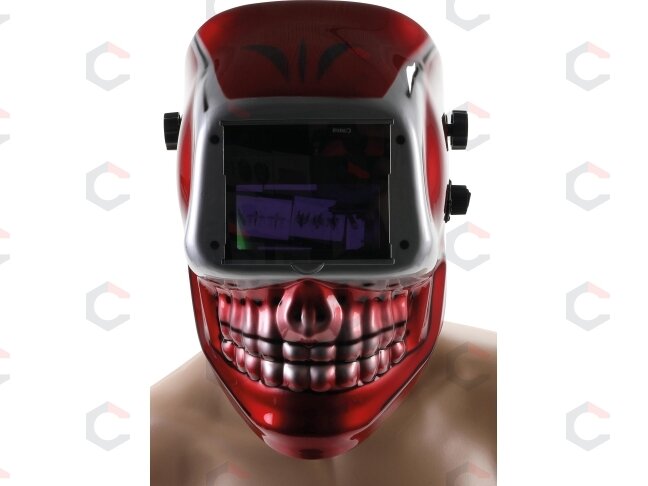 Suvirinimo šalmas "SKULL" | automatinis tamsėjimas (8858) Suvirinimo šalmas "SKULL" | automatinis tamsėjimas (8858)