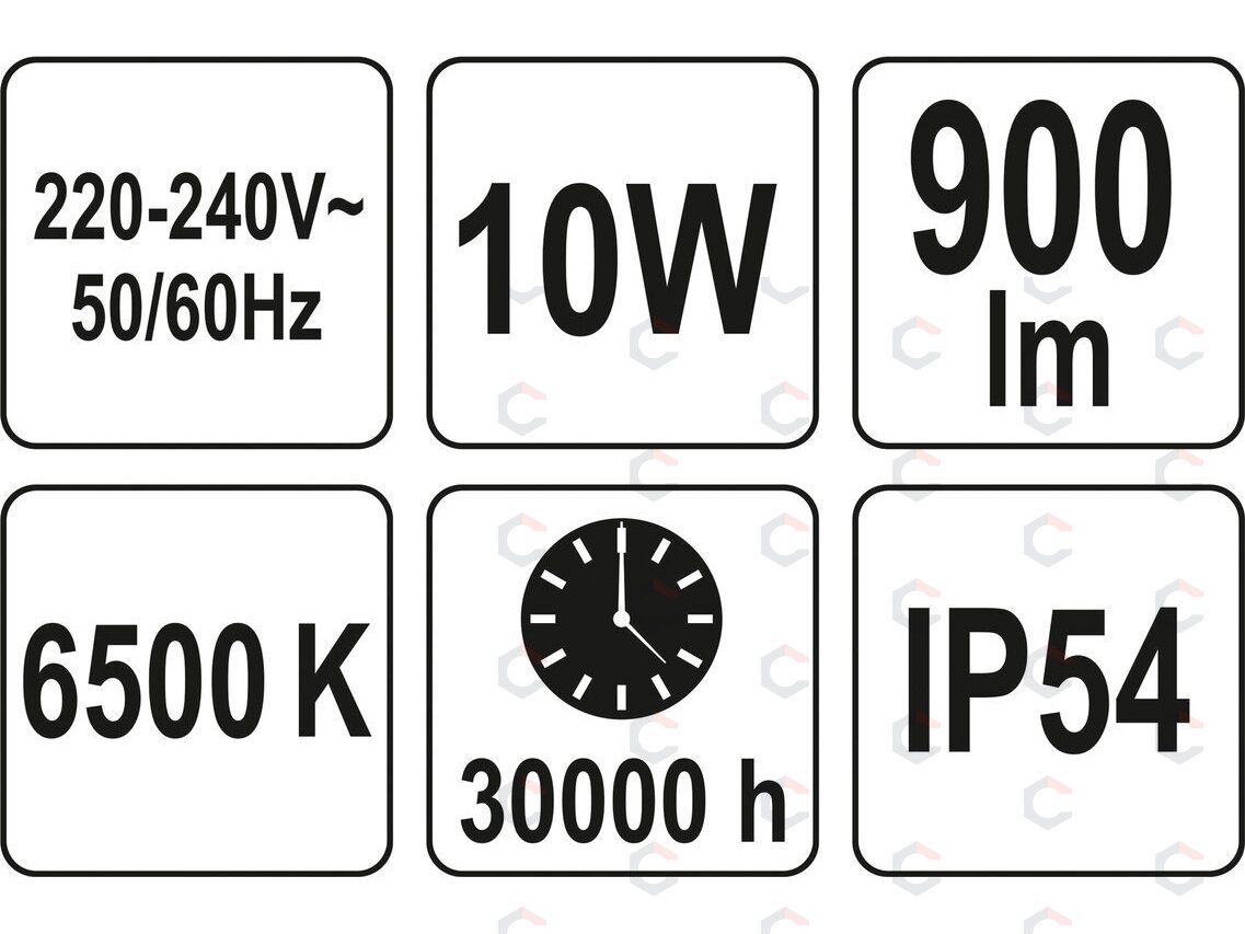 Šviesos diodų lempa / prožektorius | su judesio davikliu | SMD LED 10W 900LM (YT-81826) 7 Šviesos diodų lempa / prožektorius | su judesio davikliu | SMD LED 10W 900LM (YT-81826) 7