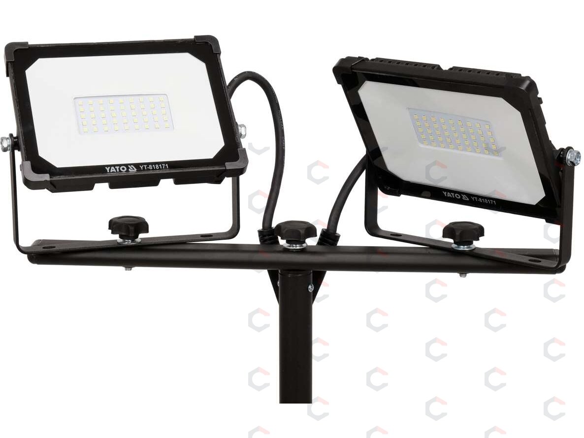 Šviesos diodų lempa / prožektorius | su stovu | SMD LED 2 x 30W 5700 LM (YT-818171) 3 Šviesos diodų lempa / prožektorius | su stovu | SMD LED 2 x 30W 5700 LM (YT-818171) 3