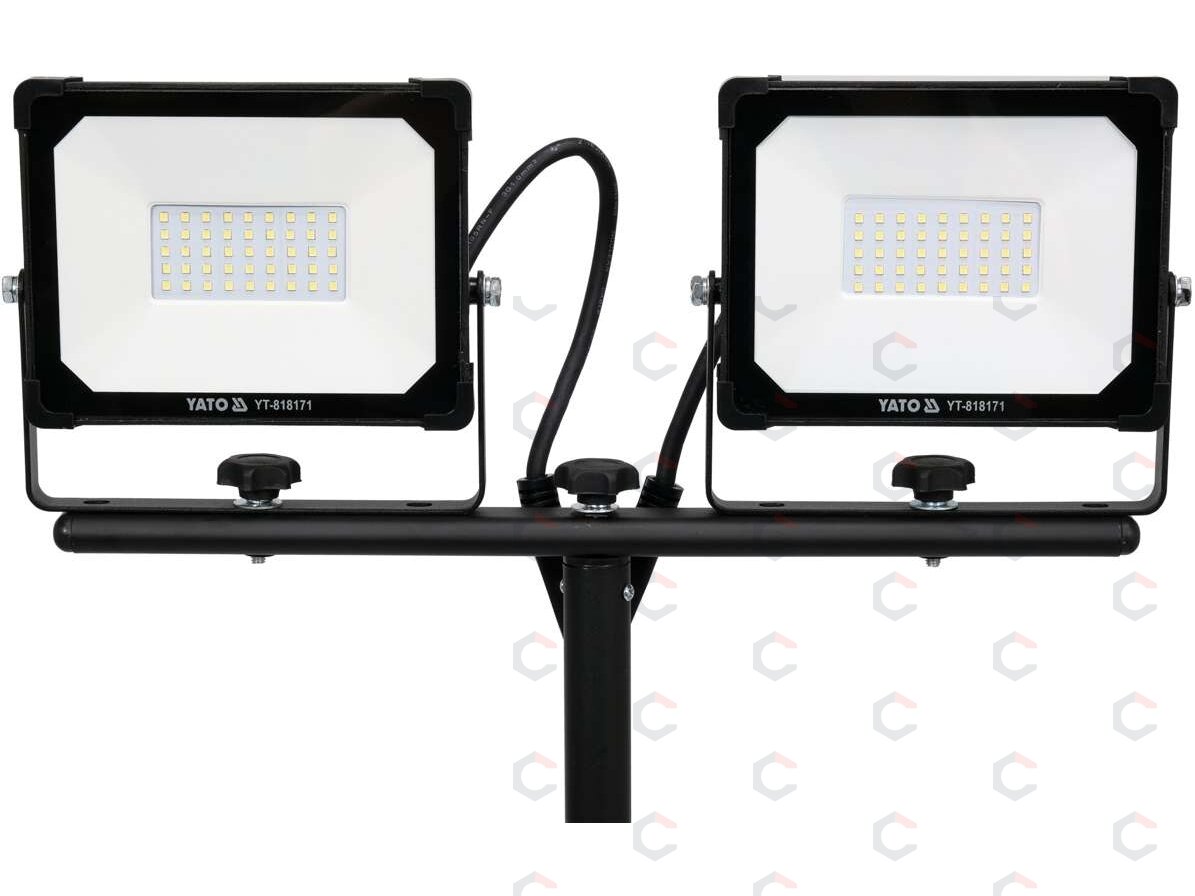 Šviesos diodų lempa / prožektorius | su stovu | SMD LED 2 x 30W 5700 LM (YT-818171) 2 Šviesos diodų lempa / prožektorius | su stovu | SMD LED 2 x 30W 5700 LM (YT-818171) 2