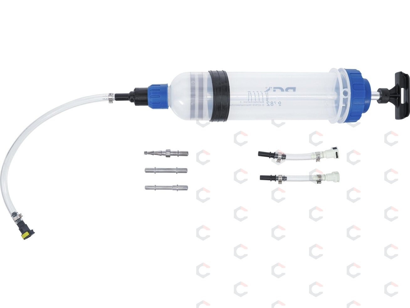 Švirkštas / rankinė pompa | 1500 ml | su adapterių rinkiniu (9782) 2 Švirkštas / rankinė pompa | 1500 ml | su adapterių rinkiniu (9782) 2