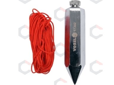 Svambalas plieninis | su pinta virve | 140g / 4.5 m (17302)