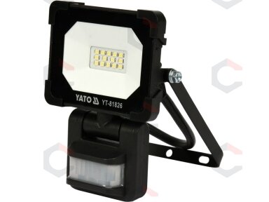 Šviesos diodų lempa / prožektorius | su judesio davikliu | SMD LED 10W 900LM (YT-81826) Šviesos diodų lempa / prožektorius | su judesio davikliu | SMD LED 10W 900LM (YT-81826)