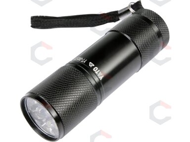 Šviesos diodų prožektorius 9 LED, juodas (YT-08570) Šviesos diodų prožektorius 9 LED, juodas (YT-08570)