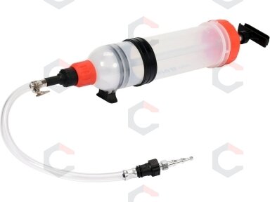 Švirkštas / rankinė pompa | 1500 ml | su 6 adapteriais (YT-07082)