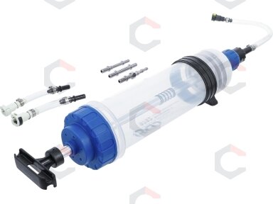 Švirkštas / rankinė pompa | 1500 ml | su adapterių rinkiniu (9782) Švirkštas / rankinė pompa | 1500 ml | su adapterių rinkiniu (9782)