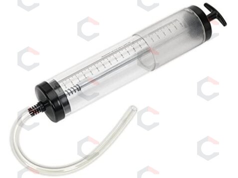 Švirkštas skystam tepalui skaidrus sugraduotas | lanksti žarnelė | 500 ml (S144C) Švirkštas skystam tepalui skaidrus sugraduotas | lanksti žarnelė | 500 ml (S144C)