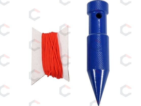 Svambalas plieninis dažytas | su pinta virve | 200g / 6 m (17303) Svambalas plieninis dažytas | su pinta virve | 200g / 6 m (17303)