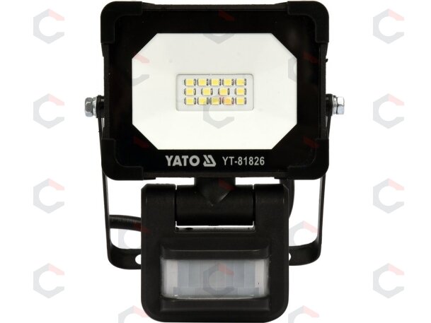 Šviesos diodų lempa / prožektorius | su judesio davikliu | SMD LED 10W 900LM (YT-81826) 1 Šviesos diodų lempa / prožektorius | su judesio davikliu | SMD LED 10W 900LM (YT-81826) 1