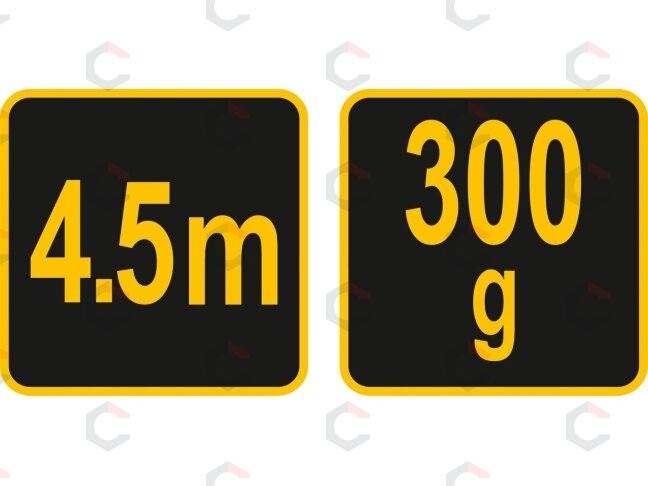 Svambalas plieninis šešiakampis | su pinta virve | 300g / 4.5 m (17304) 2 Svambalas plieninis šešiakampis | su pinta virve | 300g / 4.5 m (17304) 2