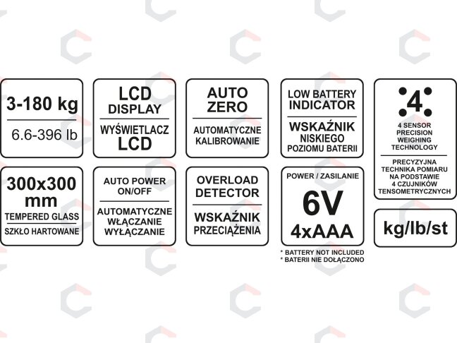 Svarstyklės vonios kambariui | analitinės | bluetooth (69203) 2
